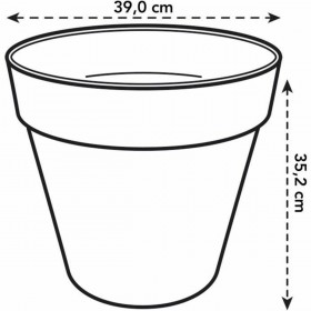 Vaso Elho   Rotonda Plastica Ø 40 cm