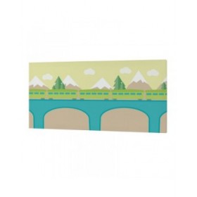 Tela HappyFriday Happynois Train Multicolore 27 x 54 cm