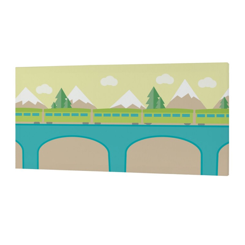 Tela HappyFriday Happynois Train Multicolore 27 x 54 cm