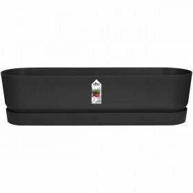 Vaso rettangolare da Balcone Elho   Nero 70 cm Plastica