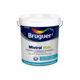 Pittura Bruguer mistral 5586674 Nero Bianco 4 L