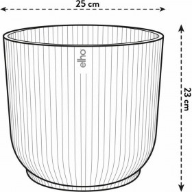 Vaso Elho   Ø 25 cm Rotonda Bianco Plastica