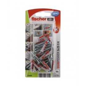 Dadi e viti Fischer duopower Dadi e viti 18 Unità (5 x 25 mm)