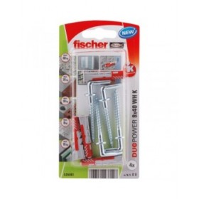 Bulloni ad anello Fischer DuoPower 535001 Tacchetti 8 x 40 mm 4 Unità
