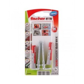 Bulloni ad anello Fischer DuoPower 535002 Tacchetti 2 Unità Ø 10 x 50 mm