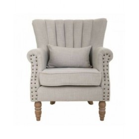 Poltrona Alexandra House Living Grigio chiaro 59 x 87 x 73 cm