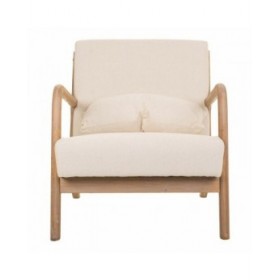Poltrona Alexandra House Living Grigio 85 x 74 x 66 cm