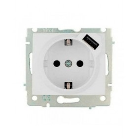 Base a innesto Solera erp60usb USB Europeo Bipolare 250 V 16 A Incassato