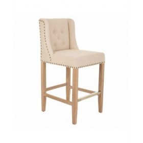 Sgabello Alexandra House Living Grigio Legno d'albero della gomma 58 x 104 x 48 cm
