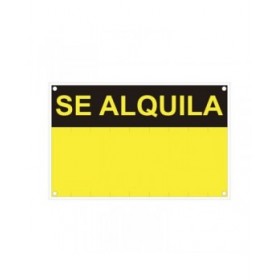 Insegna Normaluz Se alquila PVC 45 x 70 cm