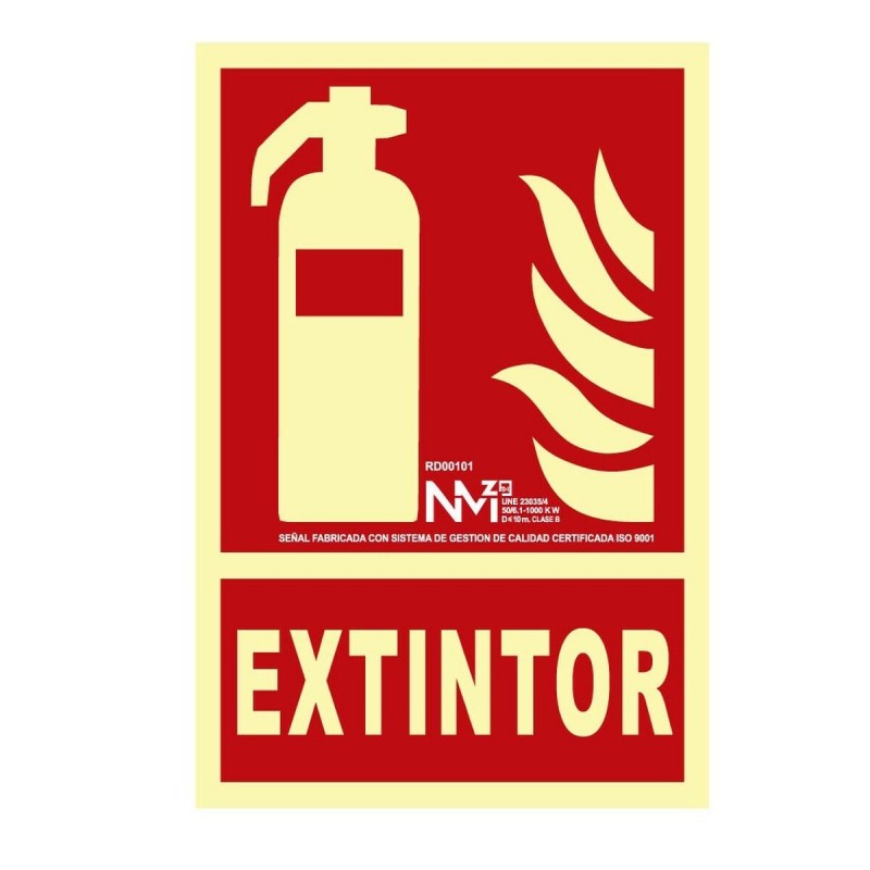 Insegna Normaluz Extintor PVC