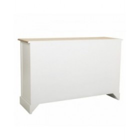 Credenza Alexandra House Living Bianco Legno di paulownia Legno MDF 40 x 80 x 124 cm