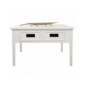 Tavolino da Caffè Alexandra House Living Bianco Pino Legno MDF 80 x 50 x 80 cm