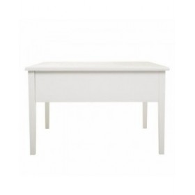 Tavolino da Caffè Alexandra House Living Bianco Pino Legno MDF 80 x 50 x 80 cm