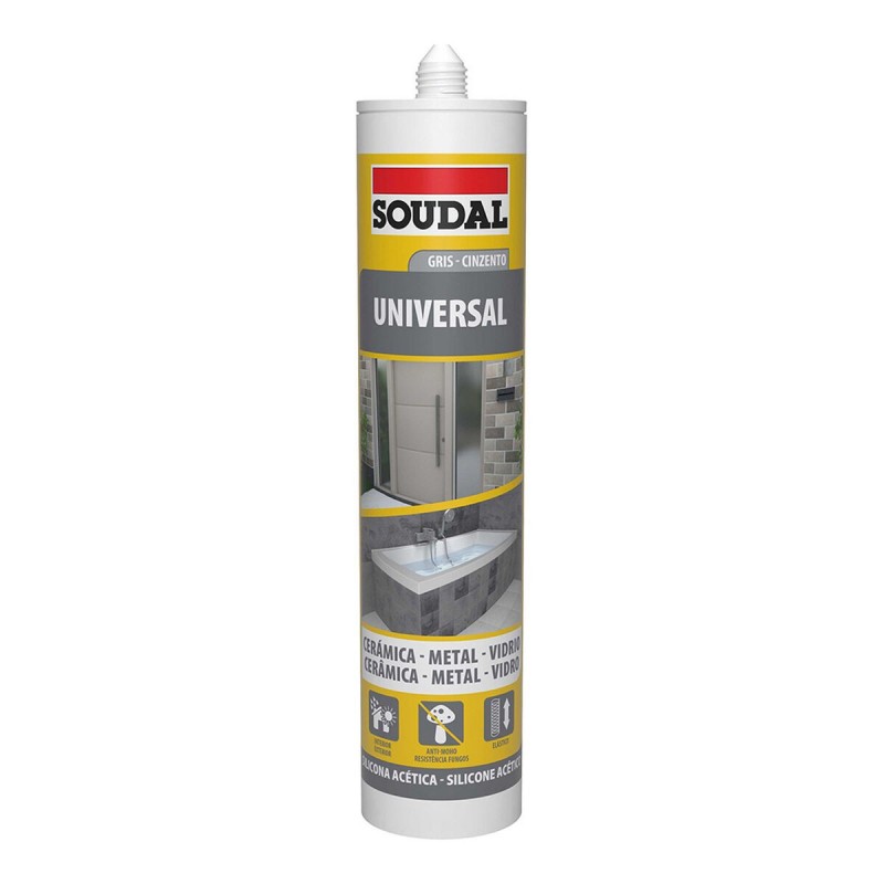 Silicone Soudal 115927 Universale Grigio 280 ml