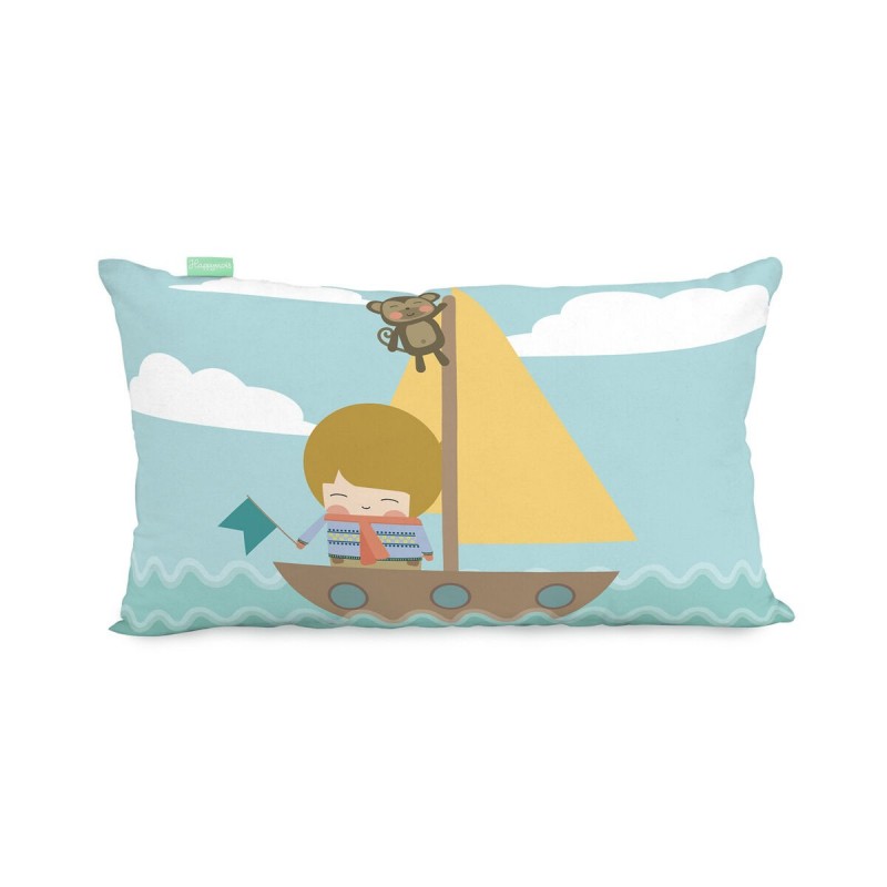 Fodera per cuscino HappyFriday World Map Multicolore 50 x 30 cm