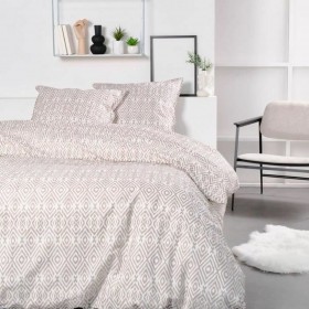 Copripiumino TODAY Geometrico Bianco Beige 240 x 200 cm