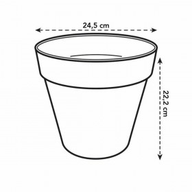 Vaso Elho Loft Urban 25 Giallo Ø 24,5 x 22,2 cm