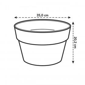 Vaso Elho Loft Urban Azzurro polipropilene Rotondo Ø 35 cm