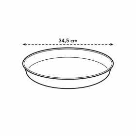 Piatto per Vaso Elho Loft Urban  Rotondo Rosso Plastica Ø 34 cm