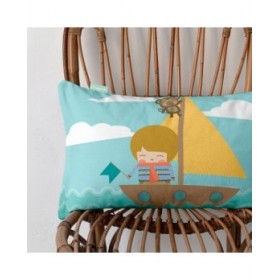 Fodera per cuscino HappyFriday World Map Multicolore 50 x 30 cm