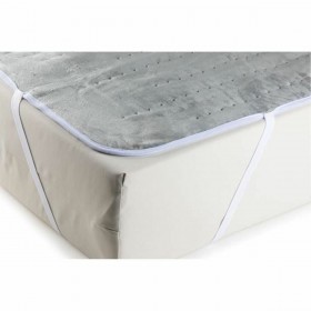 Coprimaterasso elettrico DOMO 2 persone Franela Grigio 160 x 140 cm