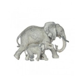 Statua Decorativa Atmosphera 15,5 x 22,5 x 12 cm Resina Elefante Multicolore