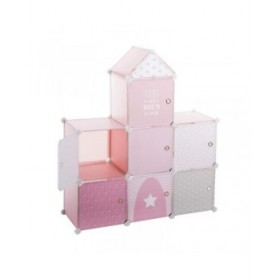 Scaffale Atmosphera Pink Castle Per bambini Componibile polipropilene (95,5 x 32 x 109 cm)