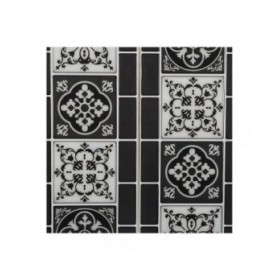 Adesivi Atmosphera Decorativo Piastrella Nero 2 Unità (30,5 x 25 x 0,3 cm)