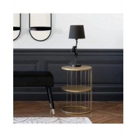 Tavolino da Caffè Atmosphera Kobu Dorato Metallo 36 x 36 x 52 cm