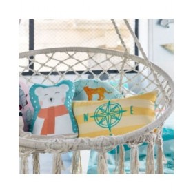 Fodera per cuscino HappyFriday World Map Multicolore 50 x 30 cm