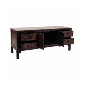 Mobile Aggiuntivo Alexandra House Living Rosso Legno di abete Legno MDF 40 x 50 x 120 cm