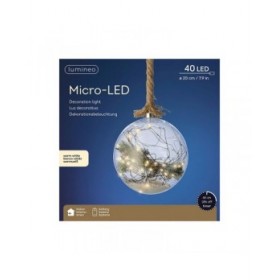 Lampadina LED Lumineo Ø 20 cm Trasparente
