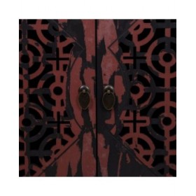 Credenza Alexandra House Living Rosso Legno di abete Legno MDF 36 x 106 x 136 cm