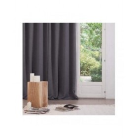 Tende Atmosphera Opaco Grigio Poliestere 2 Unità (135 x 240 cm)