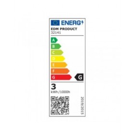 Applique LED EDM 32141 Plastica A G 3 W 85 lm (4000 K)