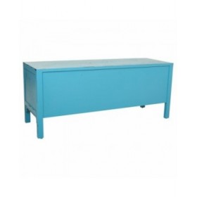 Cassettiera multiuso Alexandra House Living Azzurro Legno di abete Legno MDF 40 x 50 x 120 cm