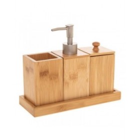 Set da Bagno 5five Simply Smart Natureo Naturale Bambù 22 x 8.8 x 18 cm