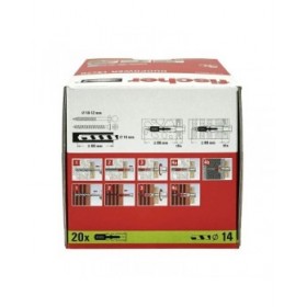 Tacchetti Fischer DuoPower 538244 Ø 14 x 70 mm Nylon (20 Unità)