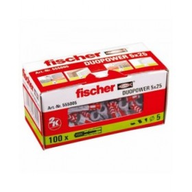 Tacchetti Fischer DuoPower 555005 Ø 5 x 25 mm Nylon (100 Unità)