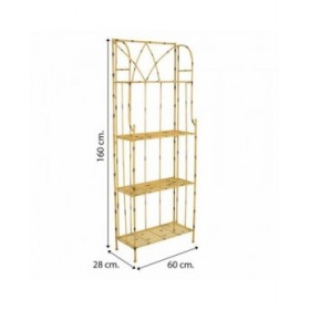 Scaffale Alexandra House Living Giallo Forjare 28 x 160 x 60 cm