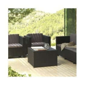 Mobili da giardino SP Berner Diva Tropea Antracite Grigio scuro (4 Pezzi)
