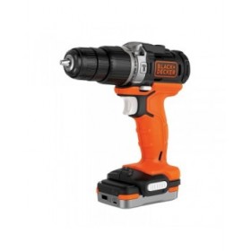 Trapano a Percussione Black & Decker BDCHD12S1-XJ 12V 1,5 Ah 12 V