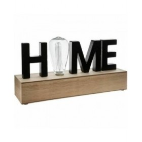 Statua Decorativa Atmosphera 'Home' Luce LED (34 x 16 x 8 cm)