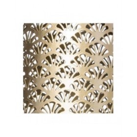 Portacandele Atmosphera To Feel Good Dorato Ferro (20 x 17 cm)