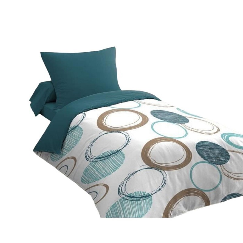 Copripiumino HOME LINGE PASSION Verde Cerchi 140 x 200 cm
