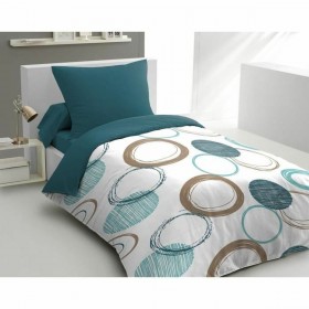 Copripiumino HOME LINGE PASSION Verde Cerchi 140 x 200 cm
