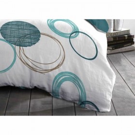 Copripiumino HOME LINGE PASSION Verde Cerchi 140 x 200 cm