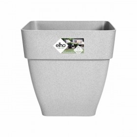 Vaso Elho Ø 36 cm Grigio Plastica Quadrato Moderno