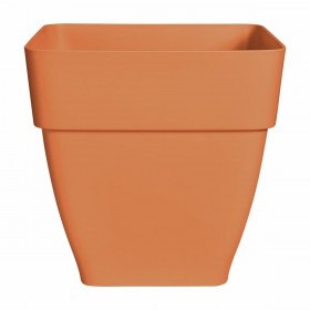 Vaso Elho Ø 36 cm Marrone Plastica Quadrato Moderno
